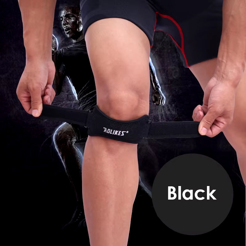 1PCS Adjustable Knee Patellar Tendon Support Strap Band Knee Support Brace Pads for Running Basketball Outdoor Sport