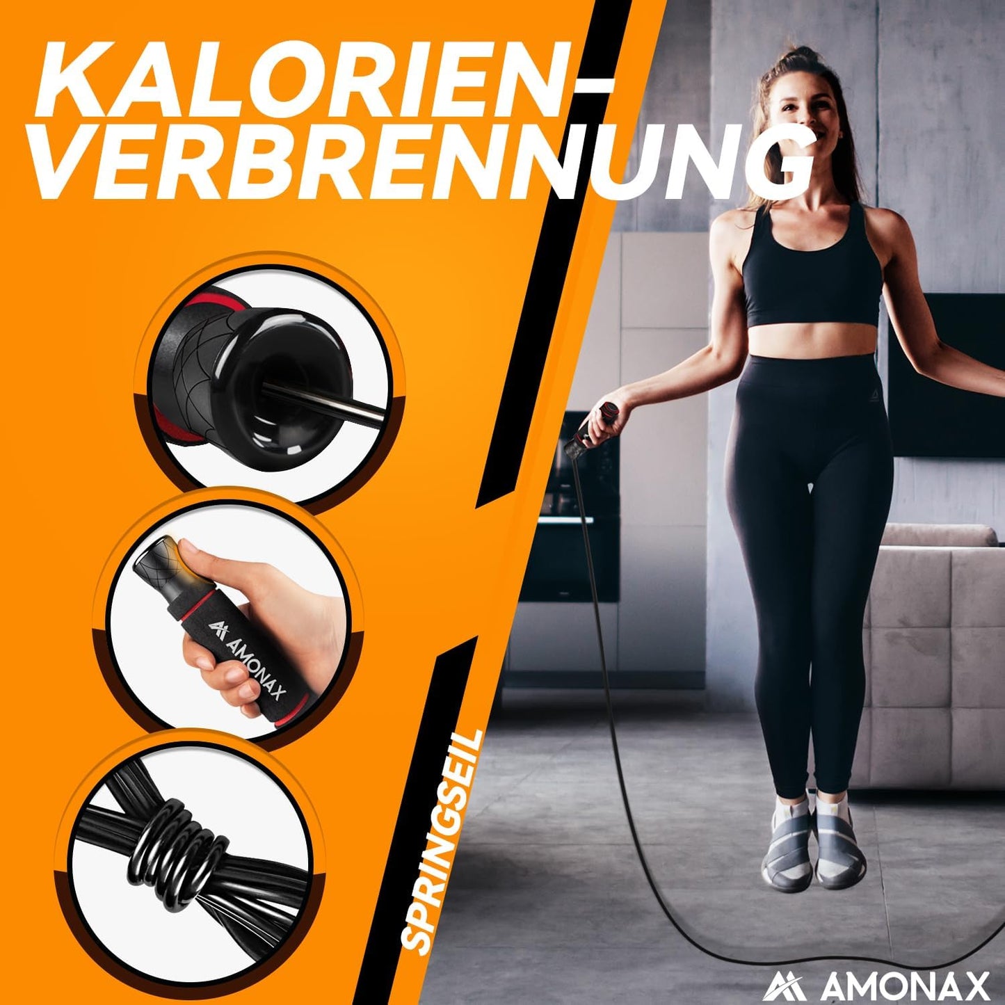 Amonax Bauchroller, Bauchtrainer Ab Roller, Bauchmuskeltrainer Ab Wheel Set, Mit Rutschfester, Inkl. Gut Gepolsterter Kniematte/Knieauflage, Für Männer Und Frauen, Bauchmuskeltraining